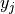 y_j