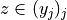 z \in (y_j)_j